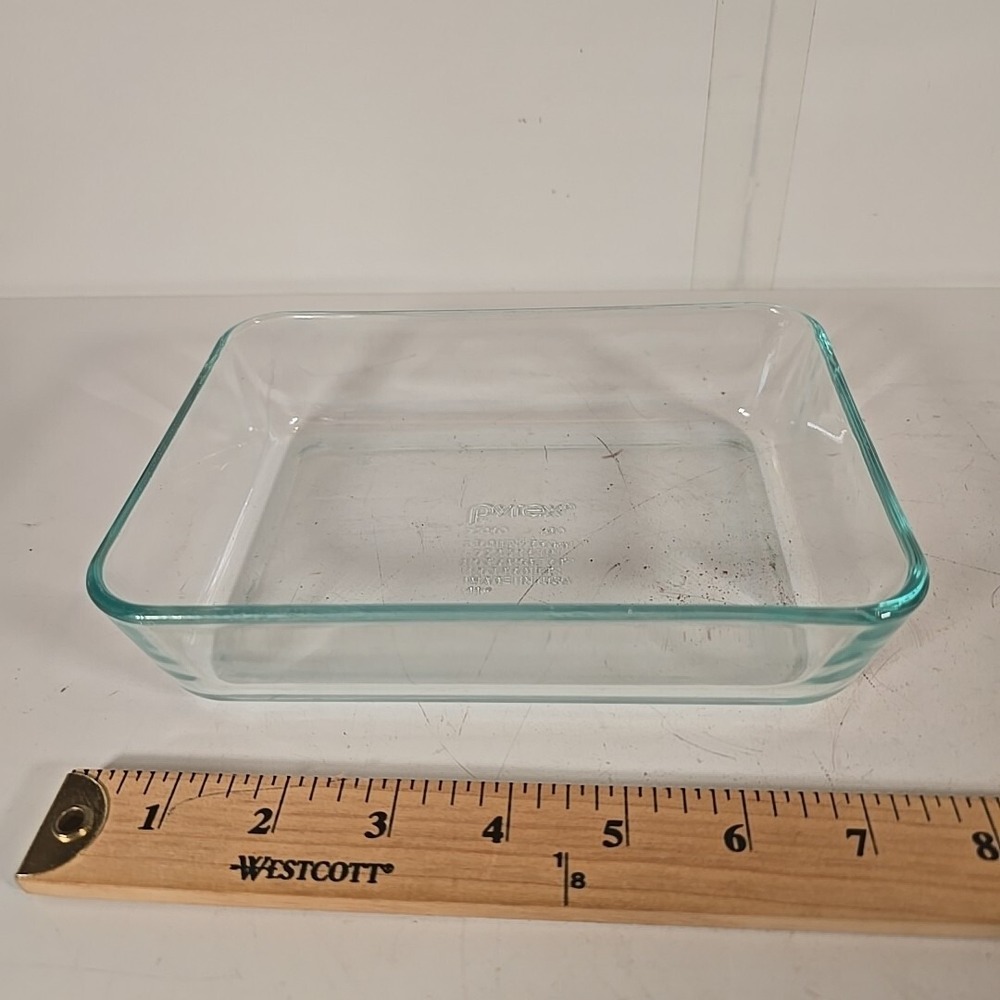 Pyrex 7210 Clear Casserole Baking Dish 3 Cup Rectangle Ovenware 7 x 5 x 1.5